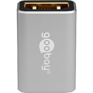 Goobay 72008 HDMI™-Adapter, Kupplung, vergoldet, 8K @ 60 Hz VPE Retail Polybag Mindestbestellmenge 1