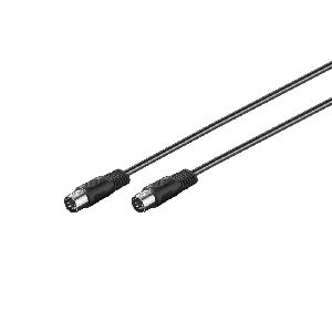 Goobay 50020 Audio-Verbindungskabel DIN, geschirmt Kabellänge: 1.5 m