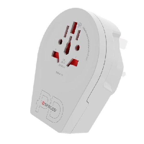 Skross 64715 World Adapter - World to UK USB-C™ PD VPE Retail Box Mindestbestellmenge 1