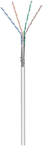 Goobay 95708 CAT 5e Netzwerkkabel, SF/UTP, grau Kabellänge: 305 m