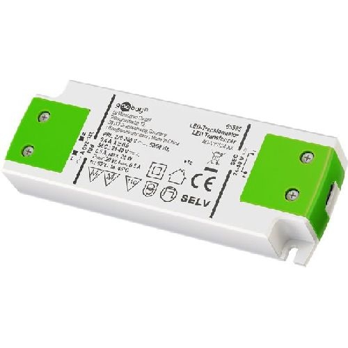 Goobay 65585 LED-Konstantstrom-Trafo 500 mA, 20 W, superflach VPE Retail Box Mindestbestellmenge 1