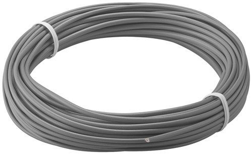 Goobay 55047 Kupferlitze isoliert, 10 m, grau VPE Cable Tag Mindestbestellmenge 1