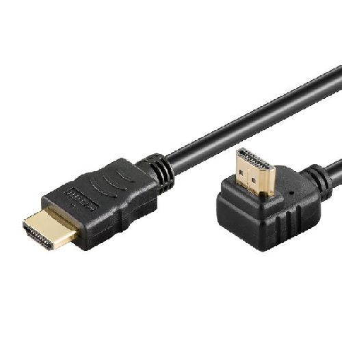 Goobay 61294 High-Speed-HDMI™-90°-Kabel mit Ethernet VPE Cable Tag Mindestbestellmenge 1