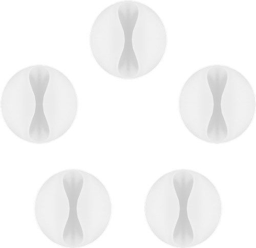 Goobay 95183 Kabelmanagement 1-Slot, weiß VPE Retail Blister Mindestbestellmenge 1
