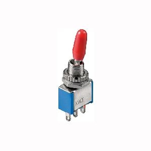 Goobay 10020 Kippschalter Miniatur, EIN – EIN, 3 Pins, blaues Gehäuse :