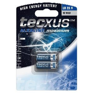 Tecxus 59580 LR23 Batterie, 2 Stk. im Blister VPE Retail Blister Mindestbestellmenge 1