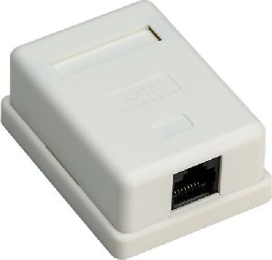 Goobay 77632 1-Port RJ45-Anschlussdose, CAT 6, UTP VPE Bulk Mindestbestellmenge 1