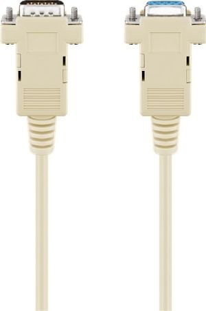 Goobay 33403 D-SUB 9 pin Verlängerungskabel, Stecker/Buchse, seriell 1:1 Kabellänge: 2 m