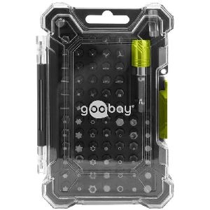 Goobay Tools 77843 Bithalter-Set mit 72-tlg. Bitsatz VPE Bulk Mindestbestellmenge 1