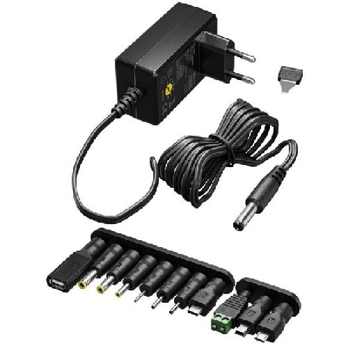 Goobay 65592 Universal-Netzteil (3 V - 12 V, max. 3,6 W / 0,3 A) VPE Brown Box with Label Mindestbestellmenge 1