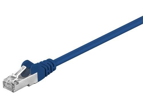 Goobay 50162 CAT 5e Patchkabel, F/UTP, blau VPE Cable Tag Mindestbestellmenge 1