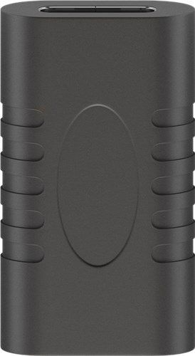 Goobay 45401 Adapter USB-C™ auf USB-C™, Kupplung, schwarz VPE Bulk Mindestbestellmenge 1