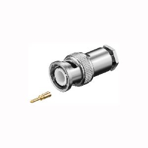 Goobay 11332 BNC-Stecker mit Schraubanschluss - für RG58-/U-Kabel, mit vergoldetem Pin