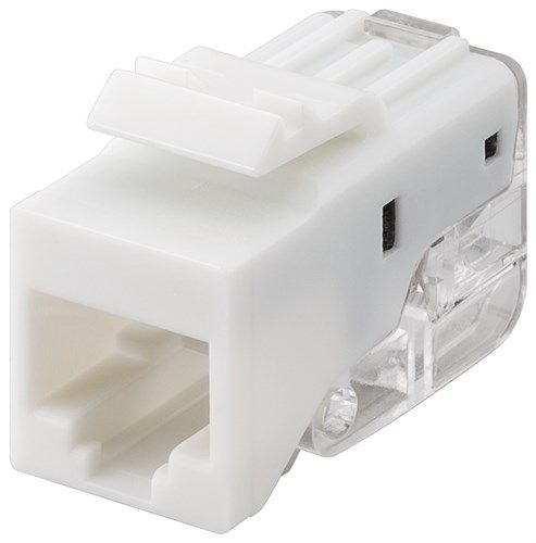 Goobay 95739 Keystone-Modul RJ45-Kupplung CAT 5e, UTP, 100 MHz VPE Bulk Mindestbestellmenge 1