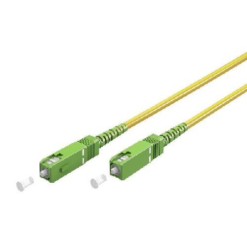 Goobay 59644 Glasfaserkabel (FTTH), Singlemode (OS2) Yellow, (Simplex), 20 m VPE Bulk Mindestbestellmenge 1