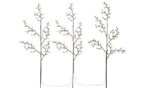 Goobay 58256 3er-Set Lichterbäume mit 75 LEDs VPE Retail Box Mindestbestellmenge 1