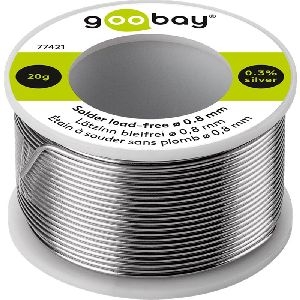 Goobay 77421 Lötzinn bleifrei, ø 0,8 mm, 20 g VPE Bulk Mindestbestellmenge 1