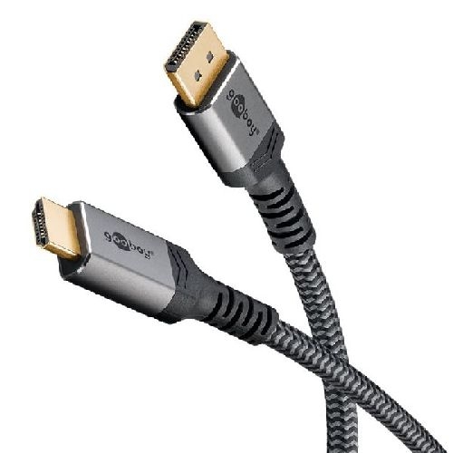 Goobay 78966 DisplayPort-auf-HDMI-Kabel VPE Retail Polybag Mindestbestellmenge 1