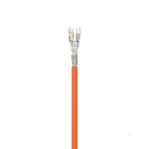 Goobay 91890 CAT 7A Netzwerkkabel, S/FTP (PiMF), orange VPE Cable spool-drum Mindestbestellmenge 1