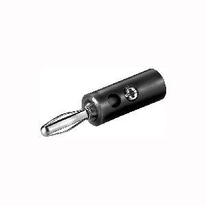 Goobay 11373 Bananen-Stecker Farbversion: Schwarz