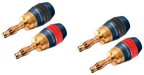 Clicktronic 52546 Bananen-Stecker VPE Retail Box Mindestbestellmenge 1