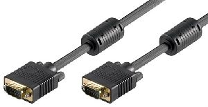 Goobay 68139 Full HD SVGA Monitorkabel, vergoldet Kabellänge: 15 m