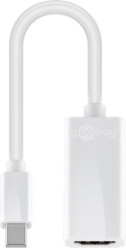 Goobay 51729 Mini DisplayPort™/HDMI™-Adapterkabel 1.1 VPE Bulk Mindestbestellmenge 1