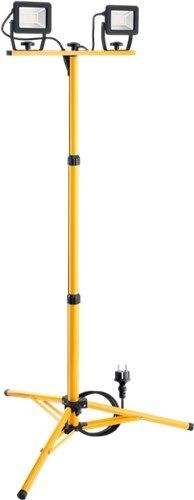 Goobay 57845 LED-Baustrahler mit Teleskopstativ, 2x 20 W VPE Retail Box Mindestbestellmenge 1