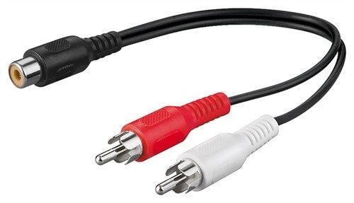 Goobay 50008 Audio Y-Kabeladapter VPE Cable Tag Mindestbestellmenge 1