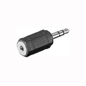 Goobay 11898 Kopfhörer-Adapter, AUX-Klinke 3,5 mm zu 2,5 mm Anschluss, Typ: Klinke 3,5 mm Stecker (3