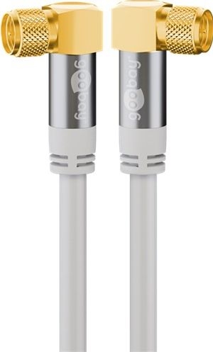Goobay 70490 SAT-Antennenkabel (135 dB), 4x geschirmt Kabellänge: 10 m
