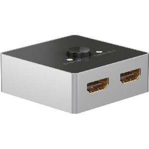 Goobay 58486 Manuelle HDMI™-Umschaltbox 2 auf 1 (4K @ 60 Hz) : VPE Bulk Mindestbestellmenge 1