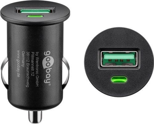 Goobay 45162 Quick Charge USB-Auto-Schnellladegerät (18 W) VPE Retail Polybag Mindestbestellmenge 1