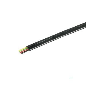 Goobay 93304 Telefonflachkabel 4-adrig, 100 m Rolle, AWG 28, CCA (kupferkaschiertes Aluminium) Farbv