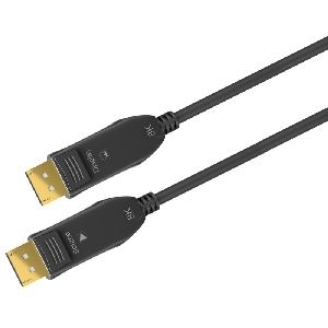 Goobay 64869 Optisches DisplayPort™ Hybrid-Verbindungskabel 2.0 (AOC), vergoldet Kabellänge: 50 m