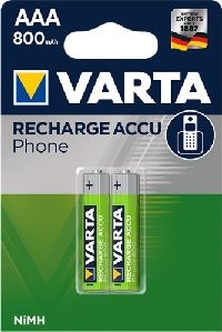 Varta 48094 Phone Power AAA (Micro)/HR03 (58398) - 800 mAh - Nickel-Metallhydrid Akku (NiMH), 1,2 V