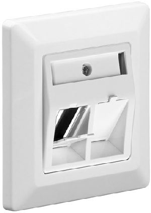 Goobay 95902 2-fach Einbaurahmen für Keystone Jacks Farbversion: Weiß