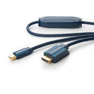 Clicktronic 70742 Aktives mini DisplayPort™-auf-HDMI™-Adapterkabel Kabellänge: 1 m VPE Retail Box Mindestbestellmenge 1