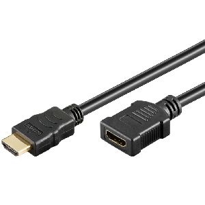 Goobay 76273 High-Speed-HDMI™-Verlängerungskabel mit Ethernet, Kabellänge: 5 m
