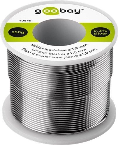 Goobay 40845 Lötzinn bleifrei, ø 1,0 mm, 250 g VPE Bulk Mindestbestellmenge 1