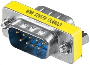 Goobay 50300 Gender Changer D-Sub Anschluss, Typ: D-SUB/RS-232-Stecker (9-polig)