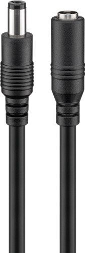 Goobay 71399 DC-Verlängerungskabel, 3 m, schwarz VPE Cable Tag Mindestbestellmenge 1