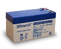 Ultracell 78243 UL Bleiakku 12 V, 1,3 Ah (UL1.3-12) - Faston (4,8 mm) Bleiakku, VdS