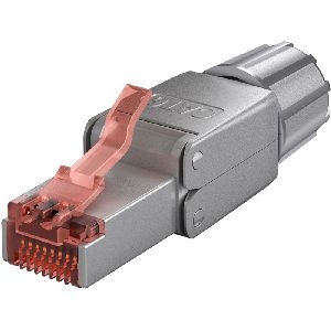 Goobay 65940 CAT 6 feldkonfektionierbarer RJ45-Stecker, STP geschirmt VPE Bulk Mindestbestellmenge 1
