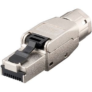 Goobay 61130 CAT 8.1 feldkonfektionierbarer RJ45-Stecker, STP geschirmt