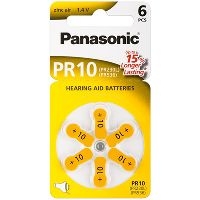 Panasonic 48830 Hearing Aid V10/PR70 (PR10) - Zink-Luft Hörgeräte-Knopfzelle, 1,4 V