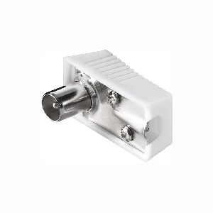 Goobay 11504 Koax-Winkelstecker mit Schraubbefestigung :
