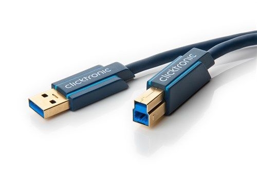 Clicktronic 70093 USB-A-auf-USB-B 3.0 Adapterkabel VPE Retail Box Mindestbestellmenge 1