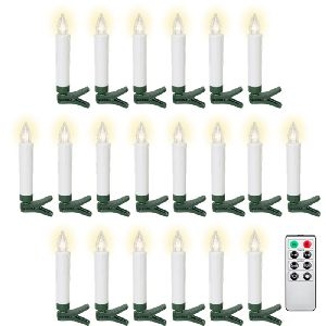 Goobay 77754 20 kabellose LED-Weihnachtsbaumkerzen VPE Retail Box Mindestbestellmenge 1