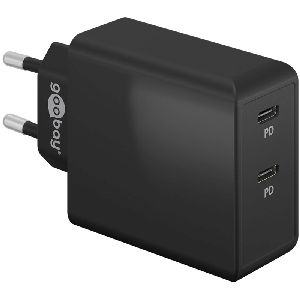 Goobay 61757 USB-C™ PD Dual-Schnellladegerät (36 W) schwarz